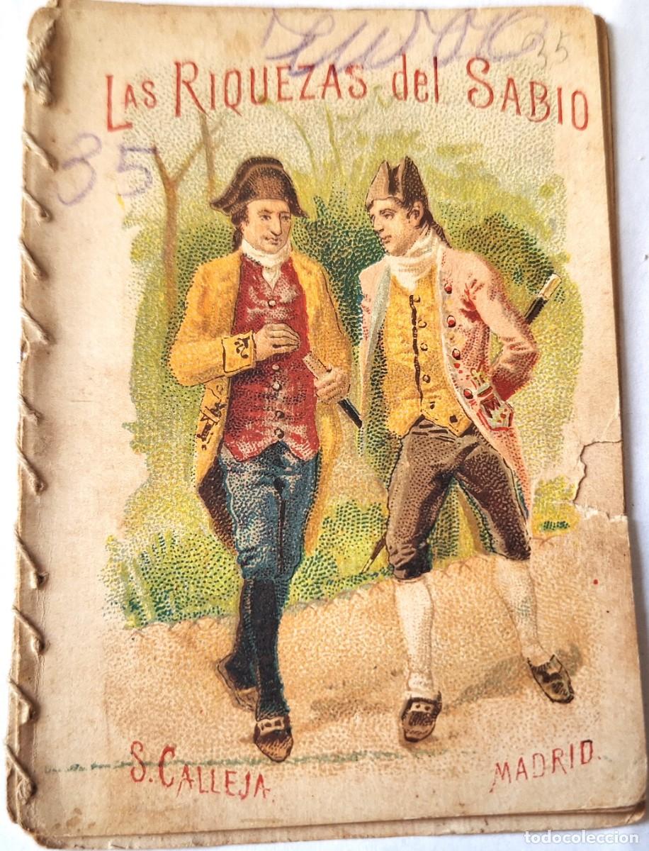 Libros antiguos: CUENTO CALLEJA ANTIGUO - LAS RIQUEZAS DEL SABIO - RECREO INFANTIL -CUENTOS MORALES PARA NI&Ntilde;OS