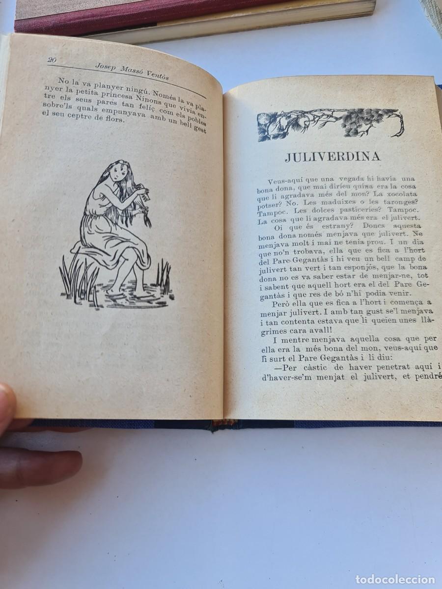 Libros antiguos: Josep Mass&oacute; i Vent&oacute;s, 1925. Contes per a infants. Ilustraciones Lola Anglada. Editorial L'Aven&ccedil;.