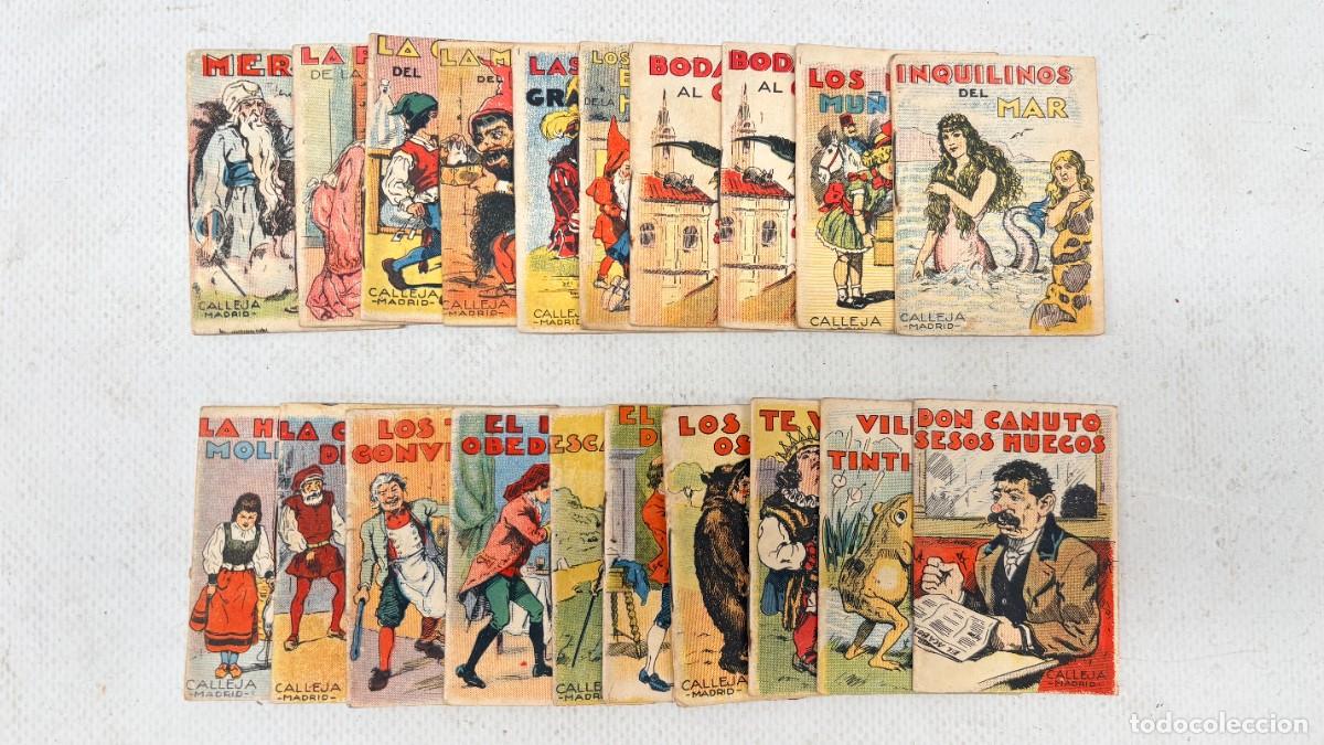 Libros antiguos: LOTE 20 CUENTOS CALLEJA MINIATURA ORIGINALES ANTIGUOS EDITORIAL SATURNINO CALLEJA