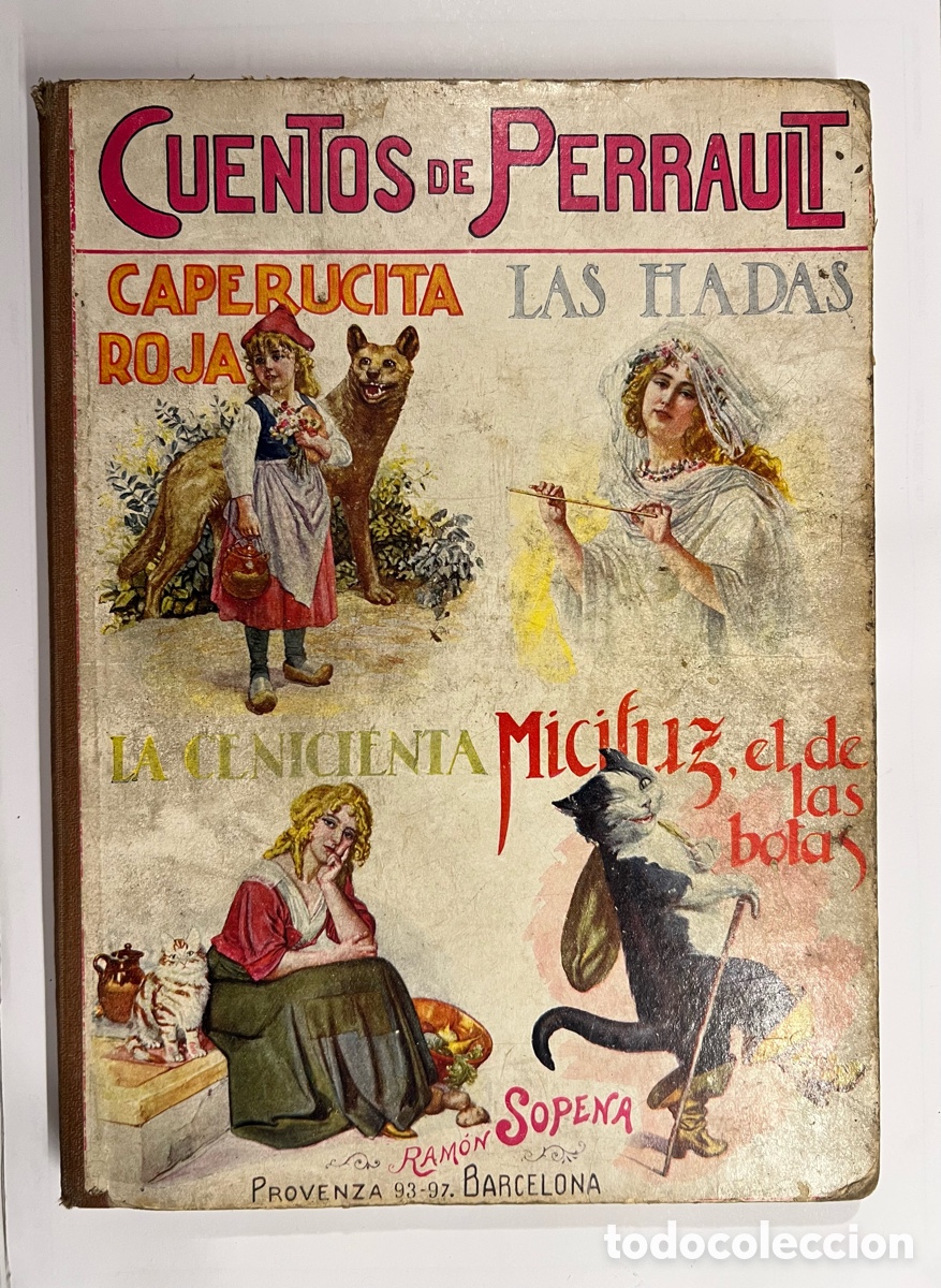 Libros antiguos: CUENTOS DE PERRAULT, Biblioteca para ni&ntilde;os, E. Sopena a&ntilde;o 1933, 8 cuentos de Perrault
