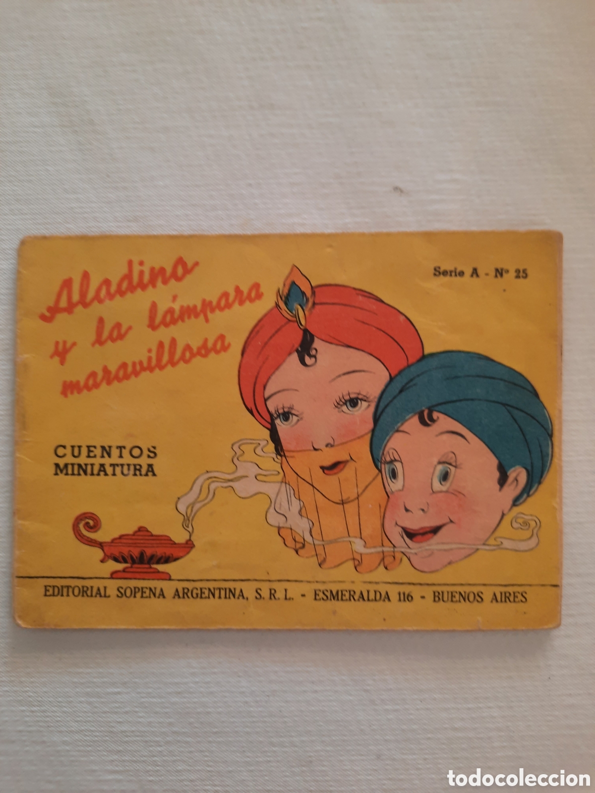 Libros antiguos: Antiguo mini cuento Aladino y la l&aacute;mpara maravillosa