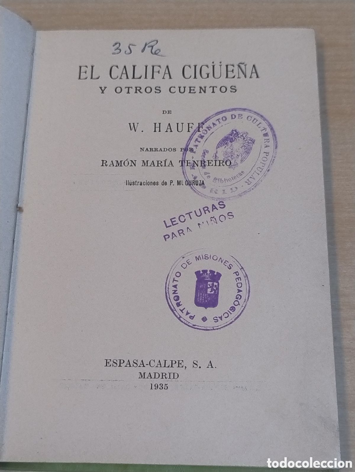 Libros antiguos: El califa cig&uuml;e&ntilde;a. 1935. - Foto 4