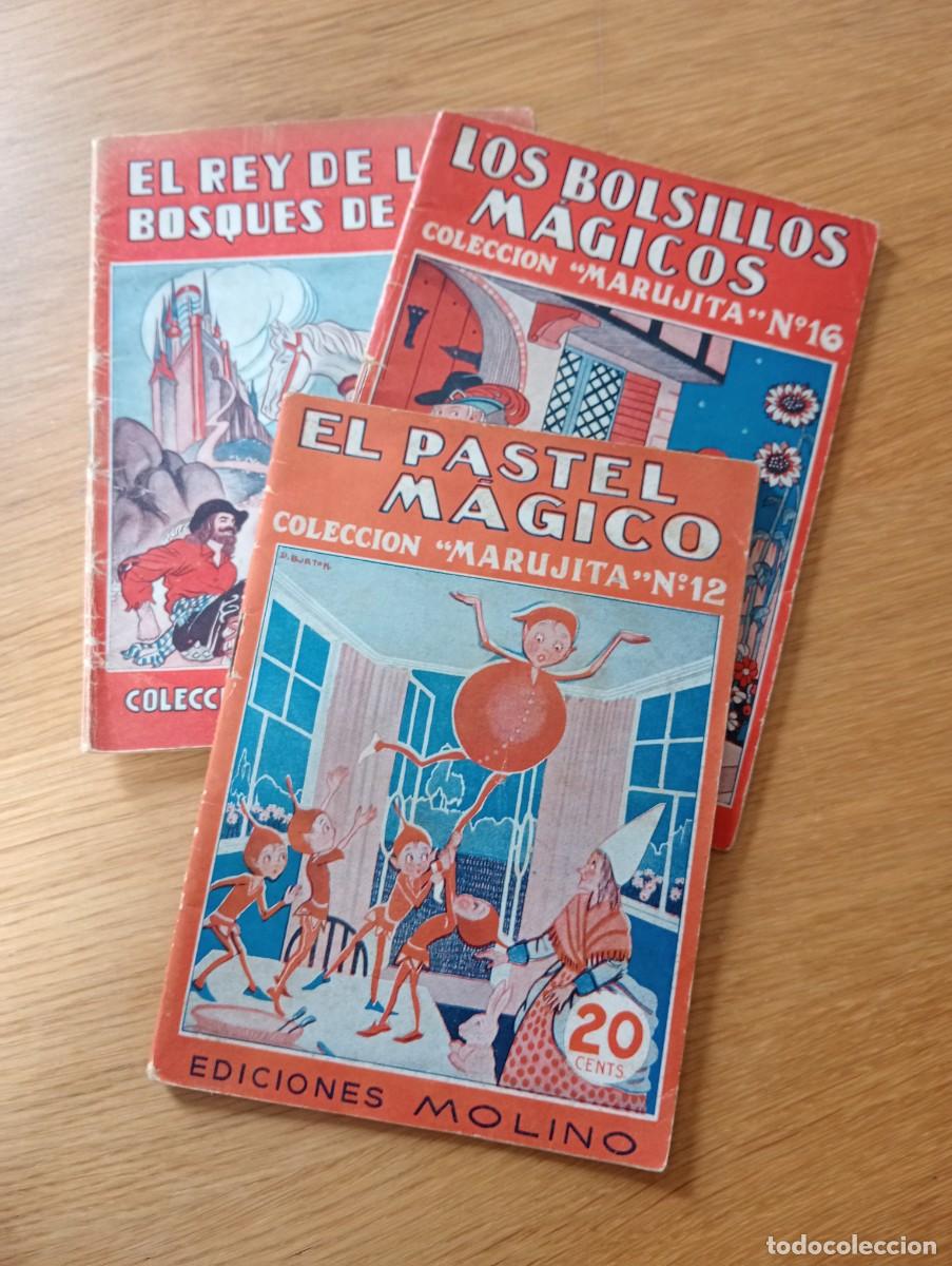 Libros antiguos: A&Ntilde;O 1934. LOTE 3 EJEMPLARES DE LA COLECCI&Oacute;N MARUJITA. GRAPA. EDICIONES MOLINO.