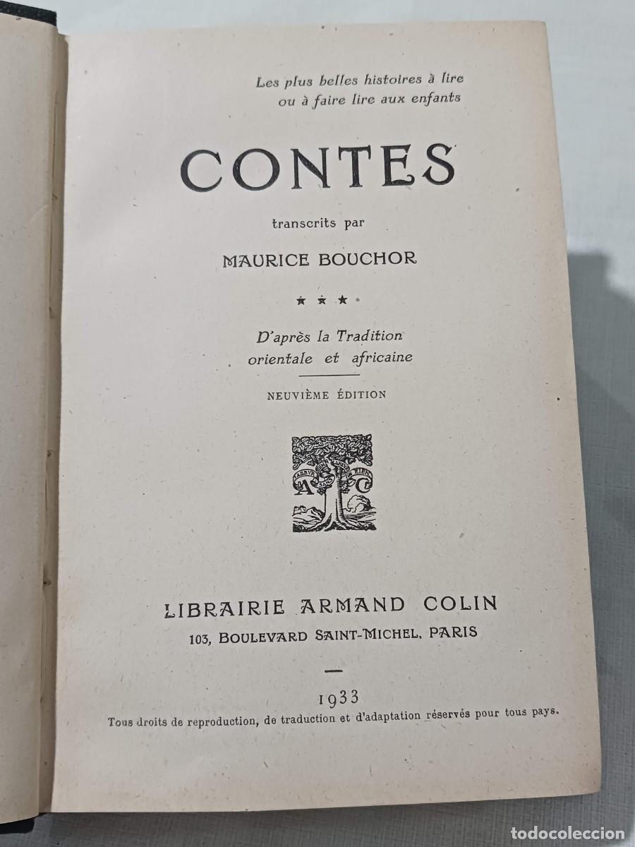 Libros antiguos: CONTES (CUENTOS) ORIENTALES Y AFRICANOS, DE MAURICE BOUCHOR (1933)