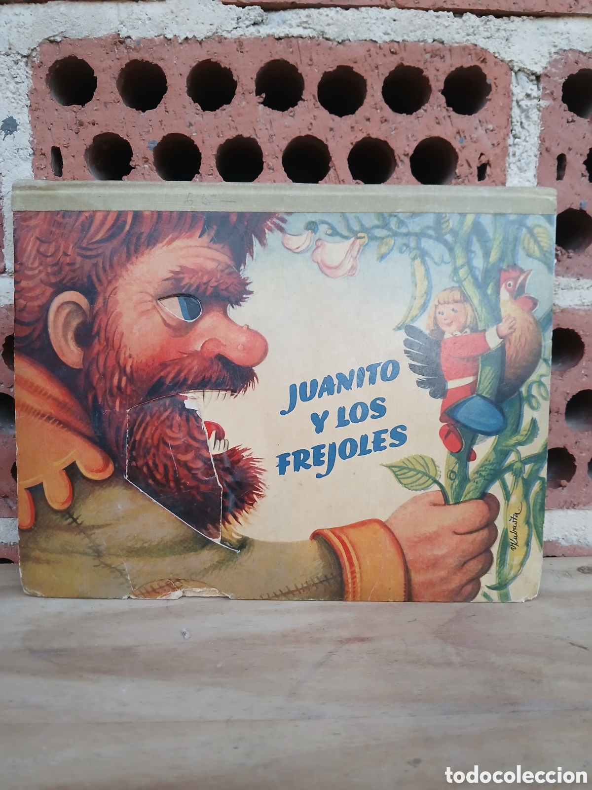 Libros antiguos: CUENTO TROQUELADO PULGARCITO JUANITO Y LOS FREJOLES, BANCROFT & CO WESTMINTER LONDON 1960.
