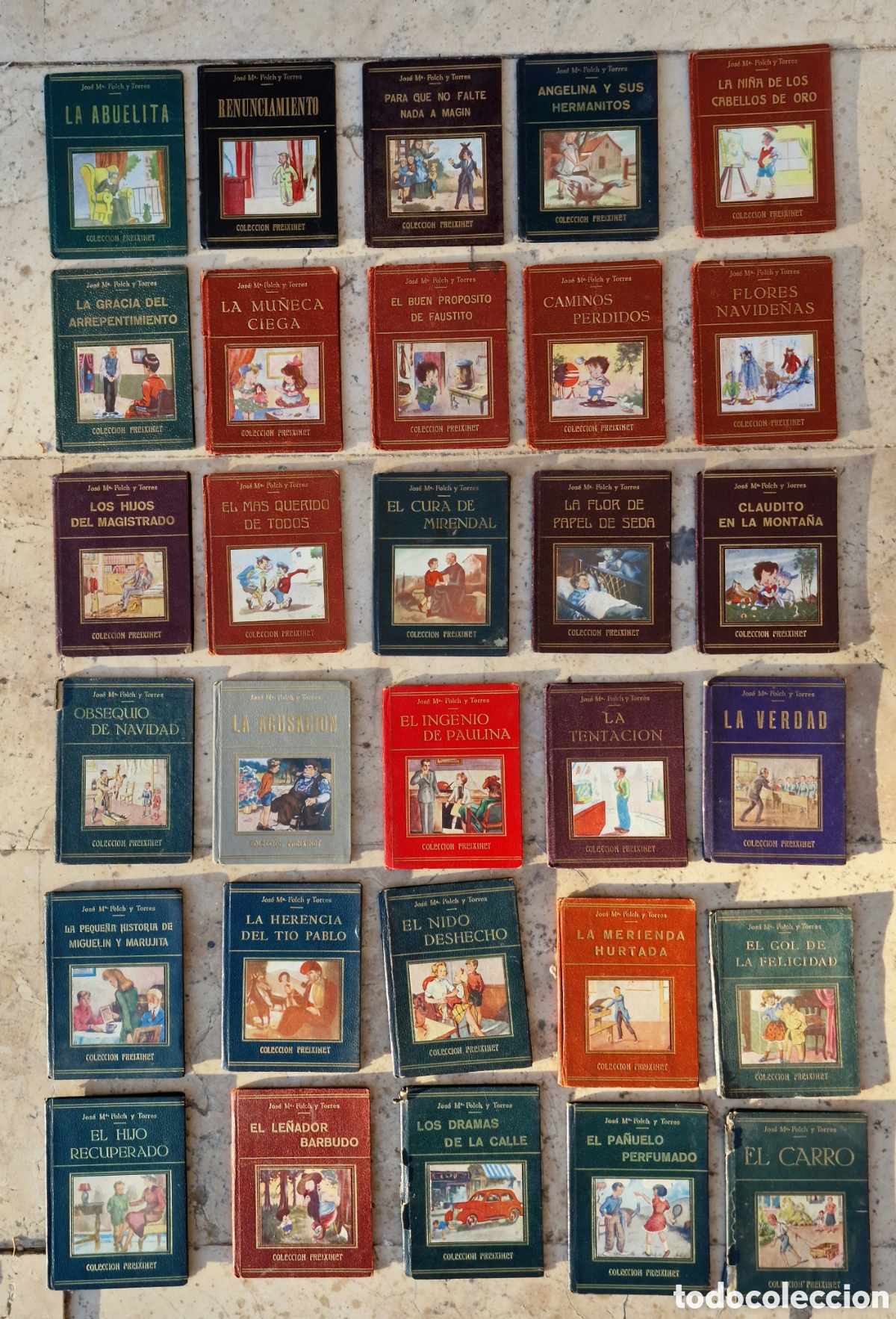 Libri antichi: Colecci&oacute;n de 30 libritos Colecci&oacute;n Freixinet Jos&eacute; Mar&iacute;a Folch y Torres