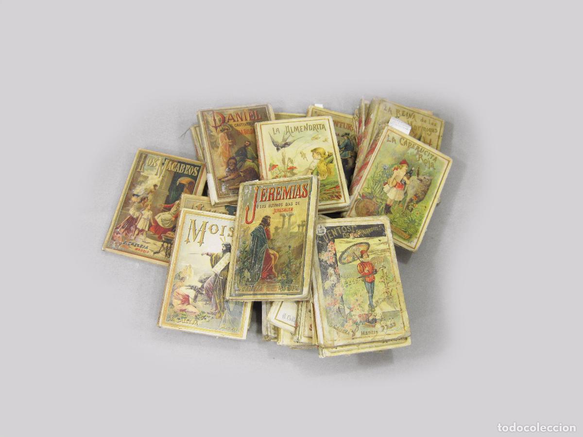 Libros antiguos: LOTE DE 24 CUENTOS DE SATURNINO CALLEJA DIFERENTES. BIBLIOTECA ESCOLAR RECREATIVA