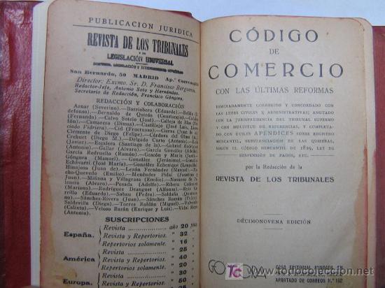 Libros antiguos: CODIGO DE COMERCIO 1932 - Foto 2