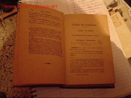 Libros antiguos: Libro Codigo de Comercio (1904) - Foto 2