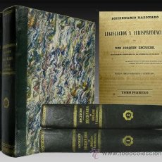 Libros antiguos: 1847 - EL MAS IMPORTANTE DICCIONARIO DE JURISPRUDENCIA - 2 TOMOS