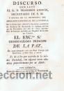 Libros antiguos: DISCURSO QUE LEY&Oacute; EL Sr. D. FRANCISCO AMOR&Oacute;S, SECRETARIO DE S. M.