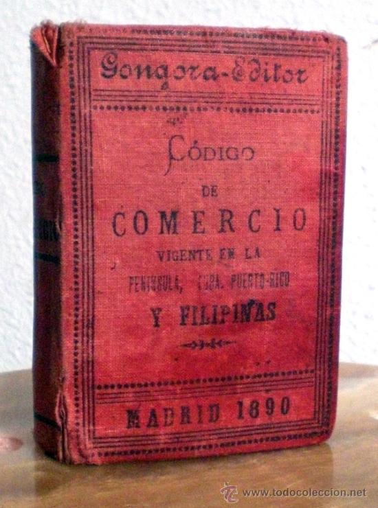 Resultado de imagen para cÃ³digo de comercio de 1890