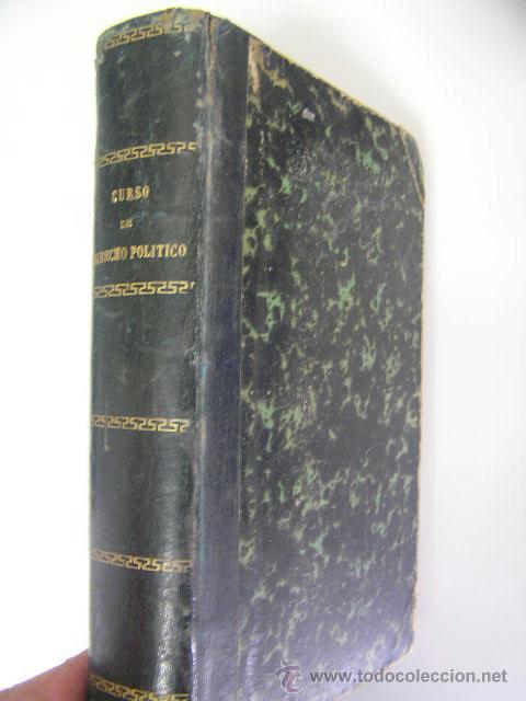 Livros antigos: curso de historia del derecho politico,vicente santamaria,1883,ricardo fe ed,ref vre2