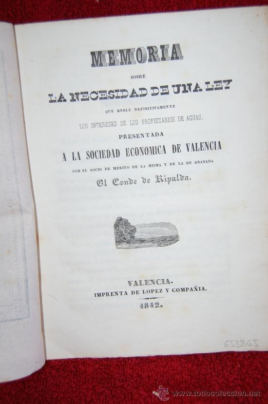 Libros antiguos: RIPALDA, Conde de.- - Foto 2