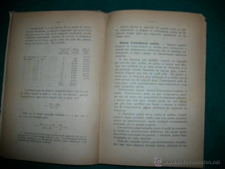 Libros antiguos: CURS DE COMPTABILITAT PER FERRAN BOTER (EN CATAL&Aacute;N) - Foto 3