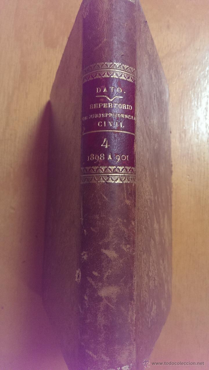 Libri antichi: REPERTORIO DOCTRINAL Y LEGAL DE JURISPRUDENCIA CIVIL TOMO IV VV.AA. A&Ntilde;O 1909