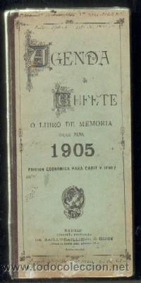 Libros antiguos: AGENDA DE BUFETE O LIBRO DE MEMORIA, DIARIO PARA 1905. EDICI&Oacute;N ECON&Oacute;MICA PARA C&Aacute;DIZ Y JEREZ