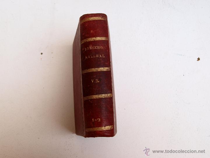 Libros antiguos: Elementos de derecho natural.1887