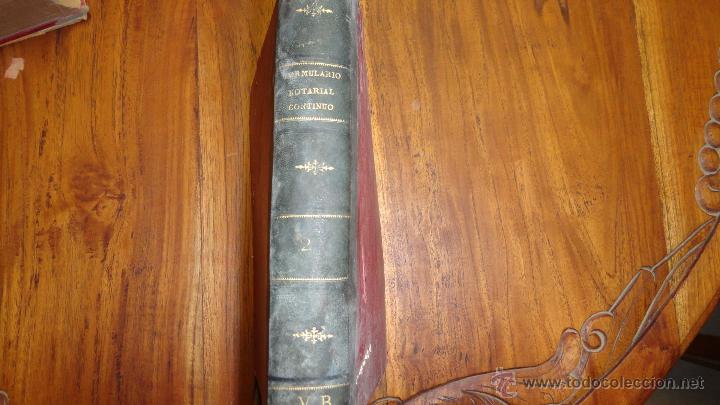 Libros antiguos: Formulario notarial continuo 2 a&ntilde;o 1886 - Foto 1