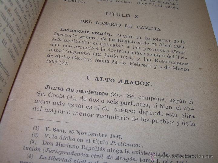 Libros antiguos: LIBRO...DERECHO FORAL.....A&Ntilde;O 1.903. - Foto 5