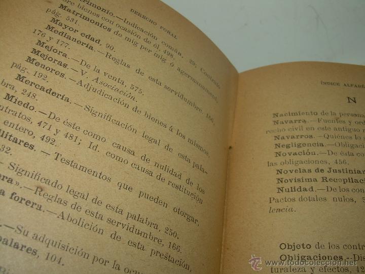 Libros antiguos: LIBRO...DERECHO FORAL.....A&Ntilde;O 1.903. - Foto 9