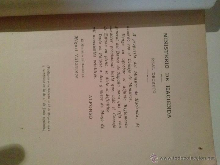 Libros antiguos: REGLAMENTO GENERAL DEL BANCO DE ESPA&Ntilde;A - Foto 5
