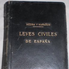 Libros antiguos: LEYES CIVILES DE ESPAÑA.1935.. Lote 51219161