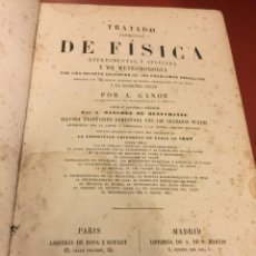 Libros antiguos: TRATADO DE FISICA EXPERIMENTAL Y APLICADA Y DE METEOROLOGIA. 1871 - 856 PAGS. Lote 55367593