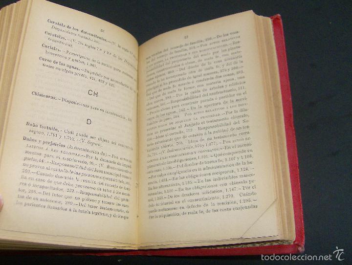 Libros antiguos: CODIGO CIVIL Y SUS COMPLEMENTOS 1891 - Foto 11