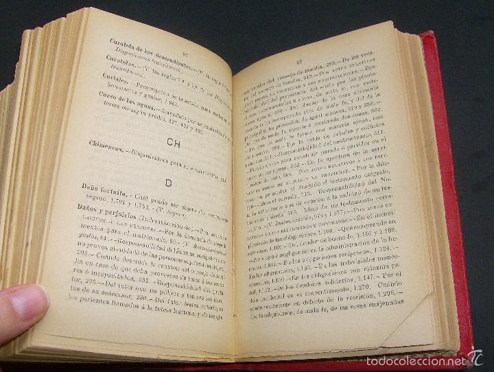 Libros antiguos: CODIGO CIVIL Y SUS COMPLEMENTOS 1891 - Foto 12