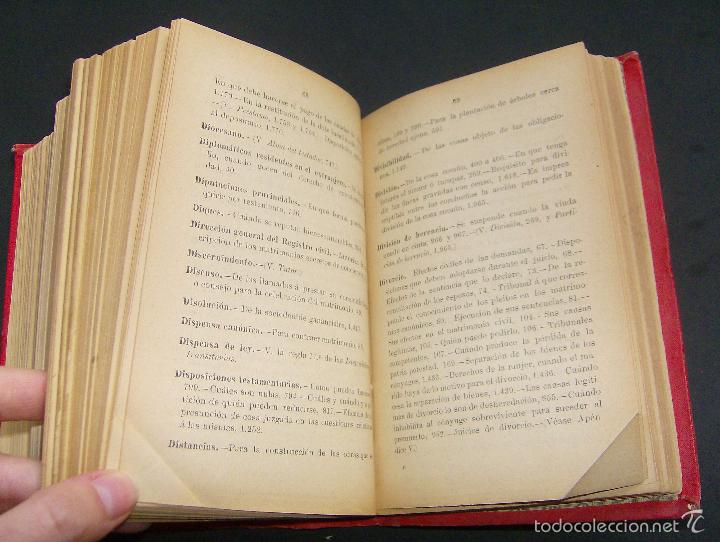 Libros antiguos: CODIGO CIVIL Y SUS COMPLEMENTOS 1891 - Foto 13