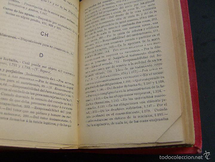 Libros antiguos: CODIGO CIVIL Y SUS COMPLEMENTOS 1891 - Foto 21