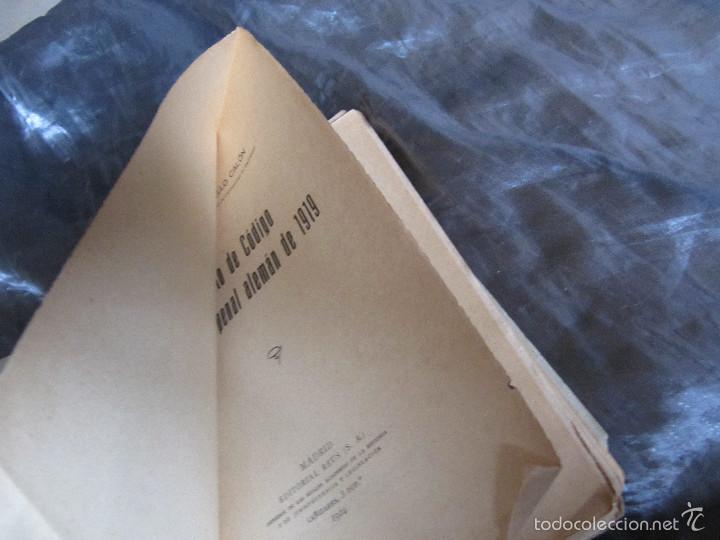 Libros antiguos: EL PROYECTO DE CODIGO PENAL ALEMAN DE 1929 - Foto 3