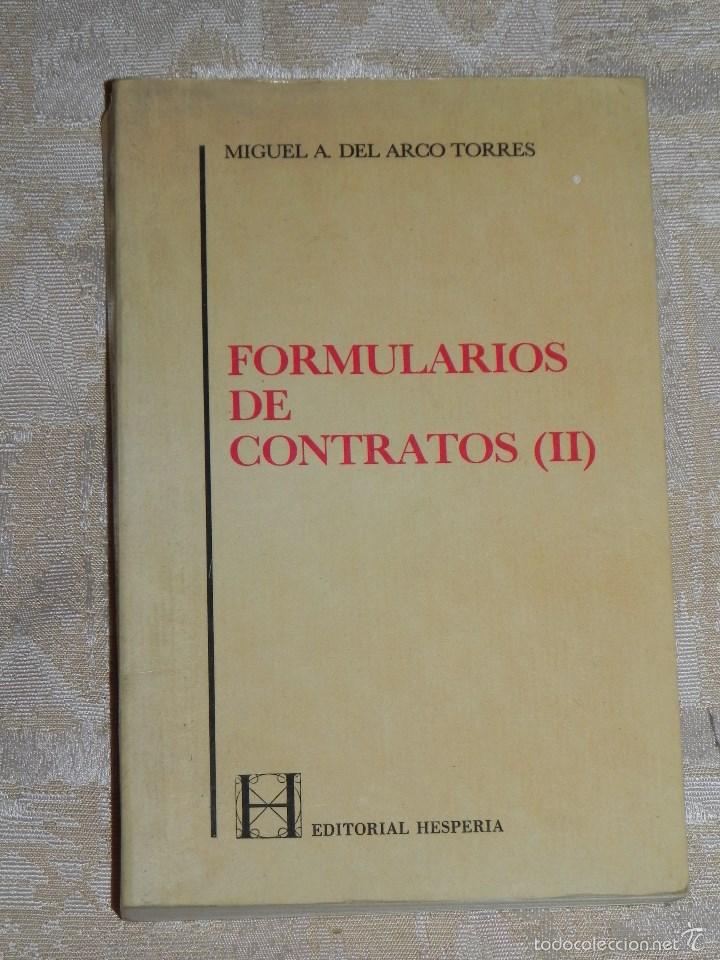 Libros antiguos: Vendo Libro, Formularios de Contratos II. - Foto 1