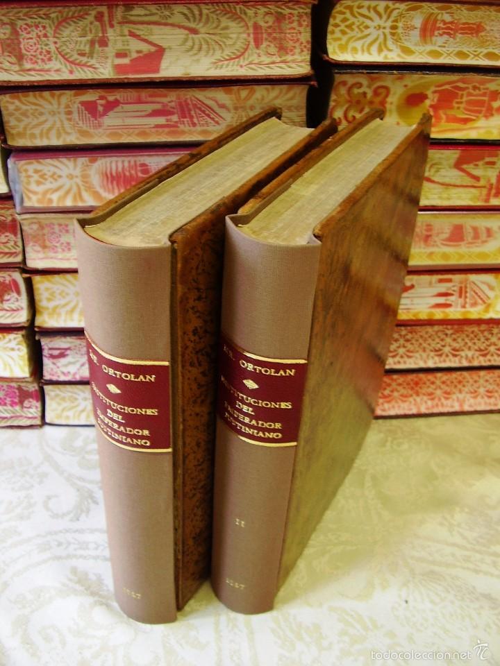 Libri antichi: ESPLICACION HIST&Ograve;RICA DE LAS INSTITUCIONES DEL EMPERADOR JUSTINIANO , con el texto y su traducci&oacute;n..