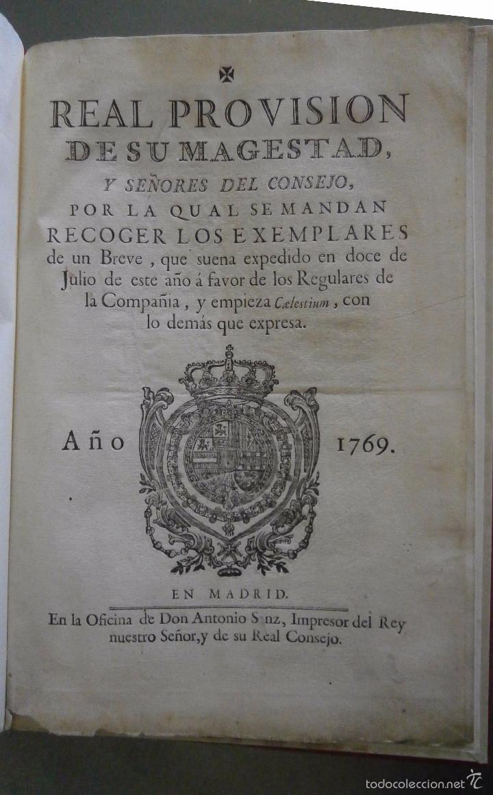 Libri antichi: Real provision de su magestad y se&ntilde;ores del consejo, por la qual se mandan recoger los exemplares