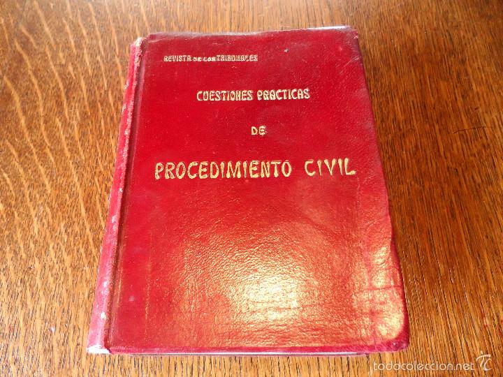 Libros antiguos: CUESTIONES PR&Aacute;CTICAS DE DERECHO CIVIL , DIRECC. DEL SENADOR FRANCISCO LASTRES Y JUIZ, A&Ntilde;O1913