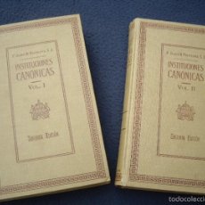 Libros antiguos: J.B.FERRERES: INSTITUCIONES CANÓNICAS, 2 VOLS. O.C. E.SUBIRANA ED.Y LIBR. PONTIFICIO 1918. Lote 60536883