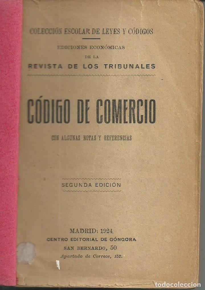 codigo de comercio. editorial gongora. 2ª edici Comprar