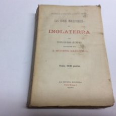 Libros antiguos: LAS CRISIS INDUSTRIALES EN INGLATERRA. / TOUGAN-BARANOWSKI.- EDITADO AÑO 1900¿