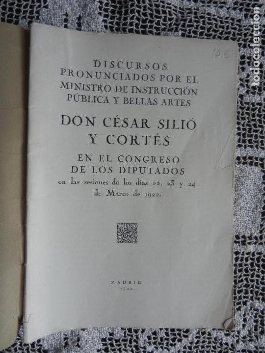 Libros antiguos: LIBRETO CON DISCURSOS - Foto 2