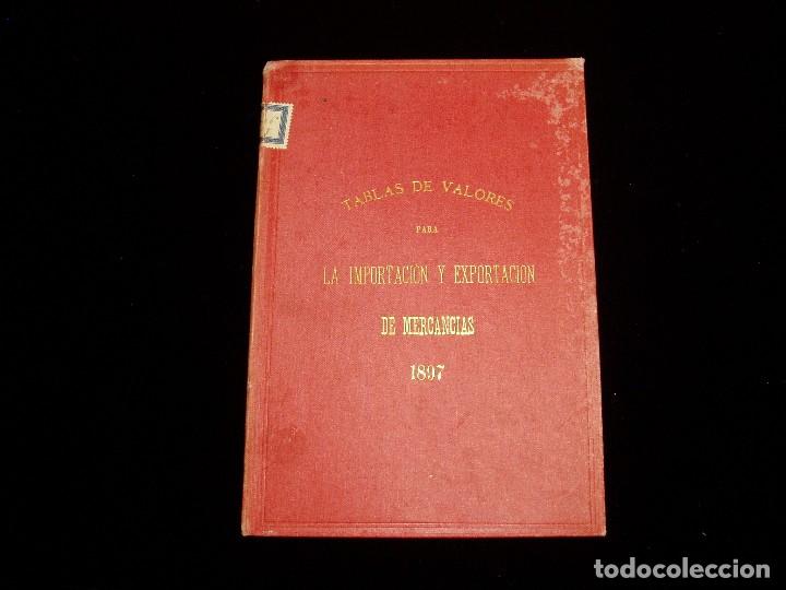 Libros antiguos: Tabla de Valores para Import- Export. 1897 - Foto 1