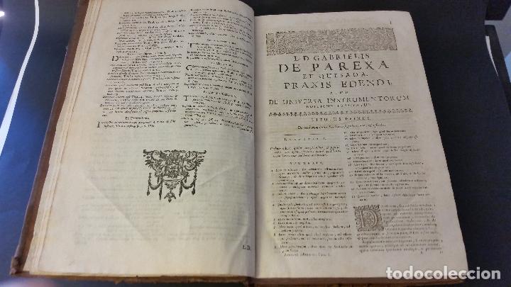 Libros antiguos: 1726 - GABRIEL DE PAREJA Y QUESADA - TRACTATUS DE UNIVERSA INSTRUMENTORUM - 2 TOMOS - Foto 4 - 92809060
