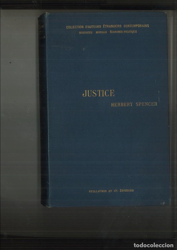 Libros antiguos: JUSTICE. Herbert Spencer - Foto 1