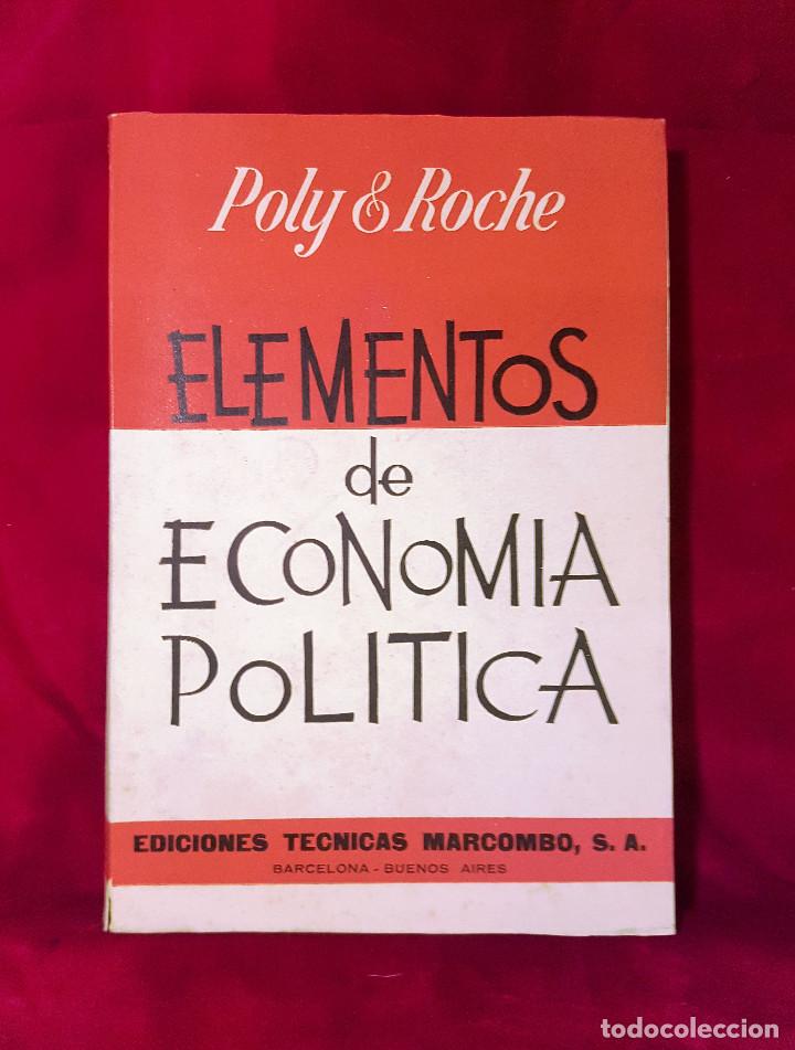 Libros antiguos: ELEMENTOS DE ECONOMIA POLITICA