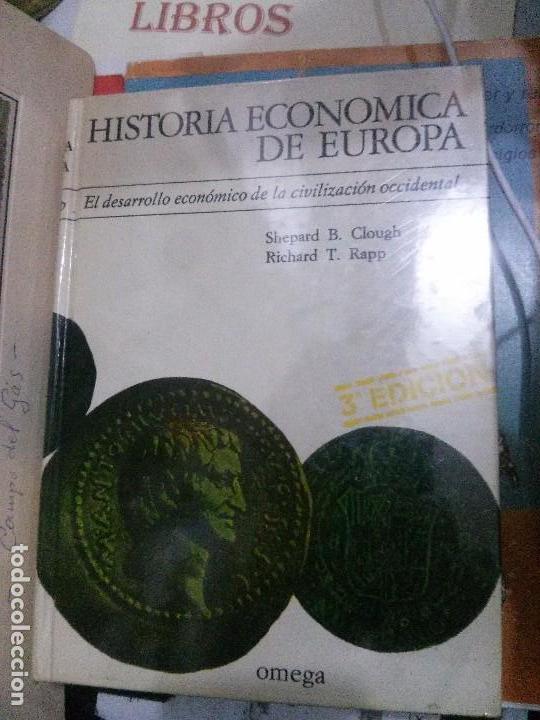 Libros antiguos: historia economica de europa, de la civilizaci&oacute;n occidental, shepard b. clough, omega.