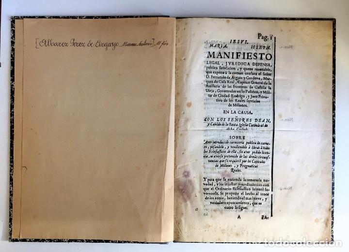Old books: Pleito...con los se&ntilde;ores Dean y Cabildo de la Santa Iglesia Cathedral de Ciudad Rodrigo.. (1696?)