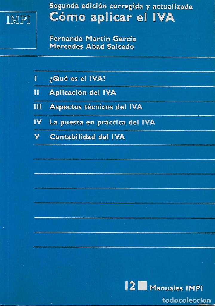 Libros antiguos: Como aplicar el IVA - Foto 1