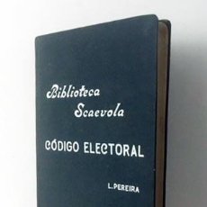 Libros antiguos: CÓDIGO ELECTORAL. 1903 (ELECCIONES A DIPUTADOS A CORTES... A SENADORES… DISPOSICIONES DESDE 1862. Lote 117919919