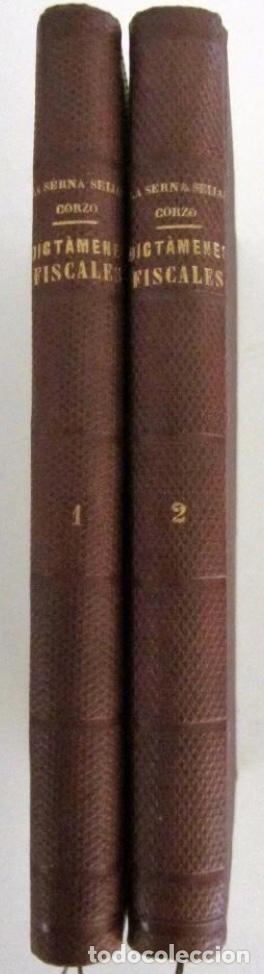 Libros antiguos: COLECCION DE DICTAMENES FISCALES. Tomos I y II (1863/1871) Seijas-Serna-De la Serna. - Foto 2 - 125864567